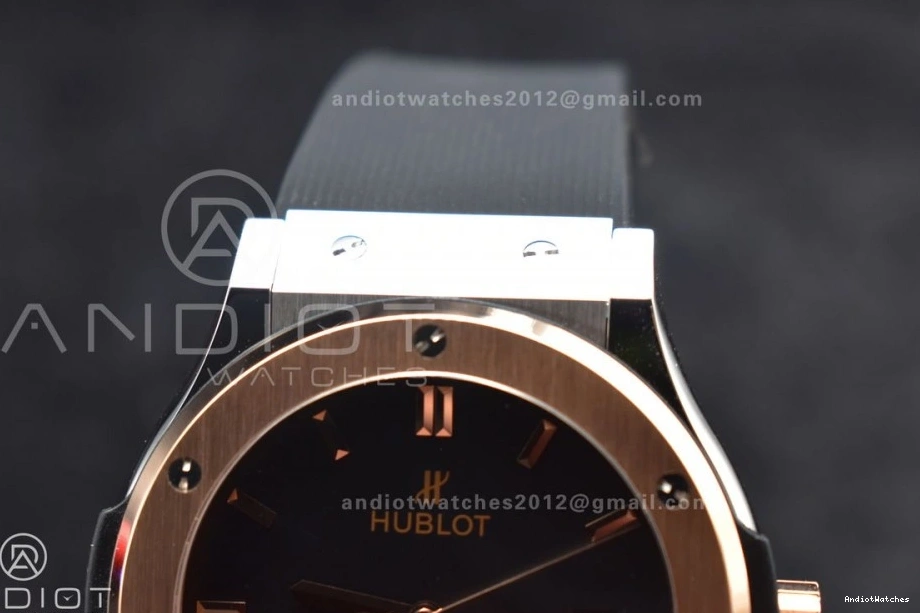 588 Dial Bold Gummy 45mm Edition 1:1 Strap Black Fusion HBF A on Best RG Black 0404